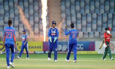 ভারতের কাছে ৪০ রানে হেরে বিদায়  বাংলাদেশের